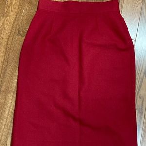 Vintage 1950s style red pencil skirt VLV pinup rockabilly